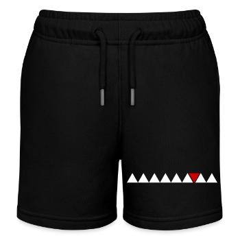 Citation sur un triangle unique différent parmi les triangles - Short de jogging enfant bio Stanley/Stella - noir - Devant