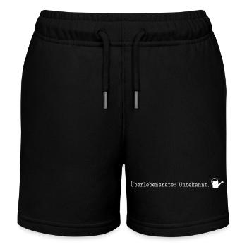 Überlebensrate Unbekannt Pflanzen Gärtner Humor - Kinder Organic Joggingshorts Mini Bolter von Stanley/Stella - Schwarz - Vorne