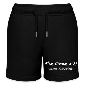 We can do everything except High German I Bavarian - Kids Organic Sweat Shorts by Stanley/Stella - black - Front