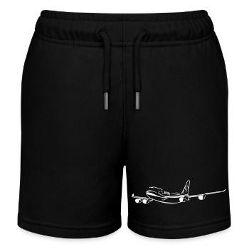 Avion - Short de jogging enfant bio Stanley/Stella - noir - Devant