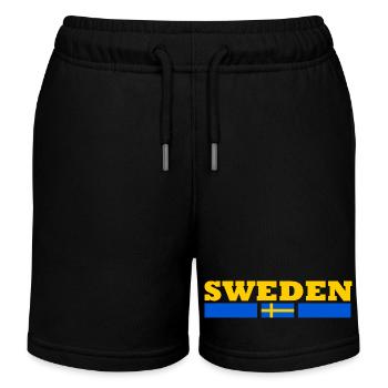 Drapeau suède - Short de jogging enfant bio Stanley/Stella - noir - Devant