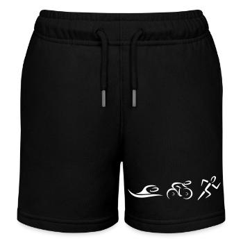Triathlon - Short de jogging enfant bio Stanley/Stella - noir - Devant