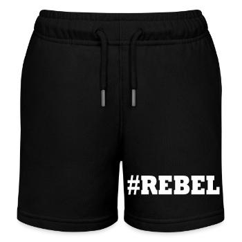 Rebell - Kinder Organic Joggingshorts Mini Bolter von Stanley/Stella - Schwarz - Vorne