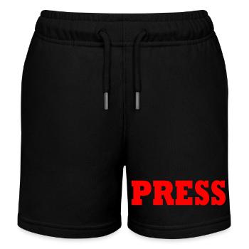 Press - Short de jogging enfant bio Stanley/Stella - noir - Devant