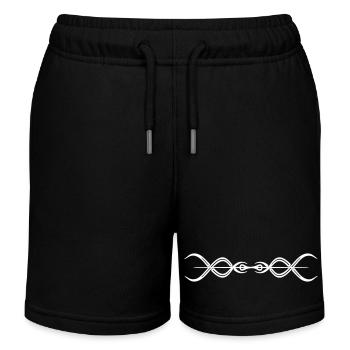 Vecteur Logo Cercles Lignes Arcs - Short de jogging enfant bio Stanley/Stella - noir - Devant