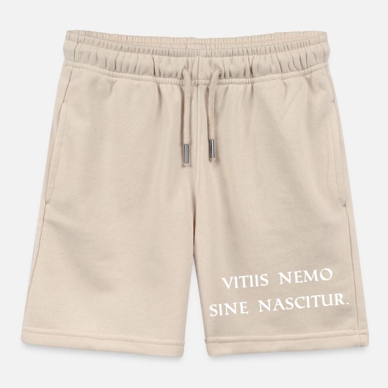 niemand wird ohne fehler geboren weiss Kinder Organic Joggingshorts Mini Bolter von Stanley/Stella