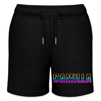 camilla rs regenbogen - Kinder Organic Joggingshorts Mini Bolter von Stanley/Stella - Schwarz - Vorne