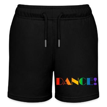 DANCE Regenbogen-Text - Kinder Organic Joggingshorts Mini Bolter von Stanley/Stella - Schwarz - Vorne