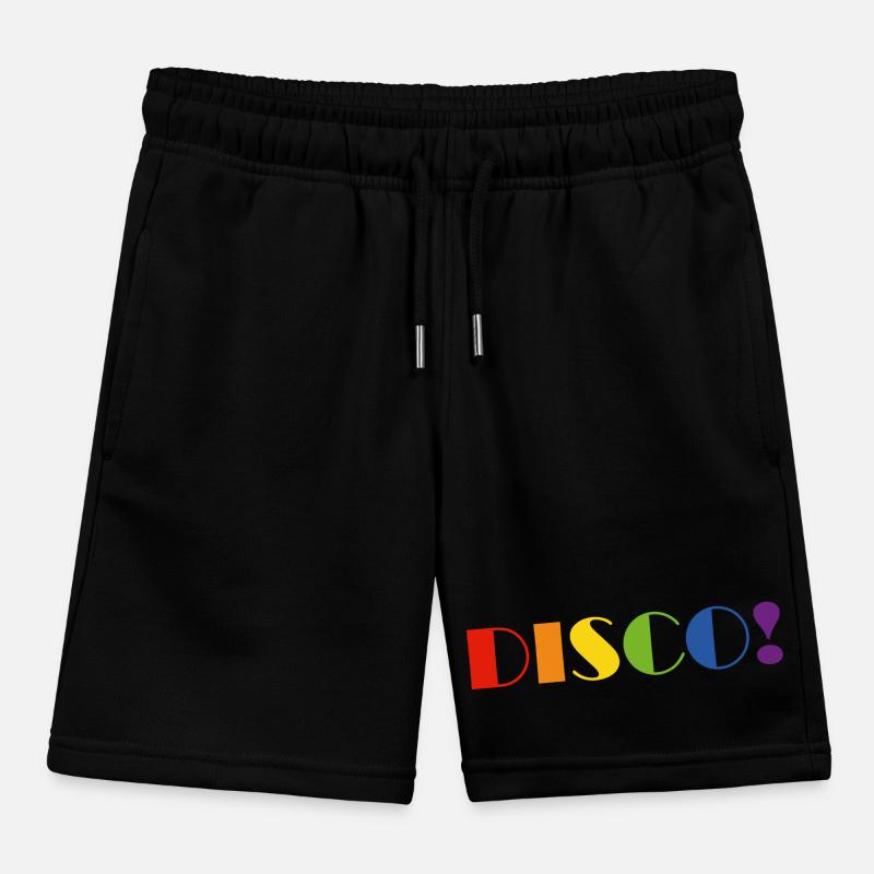 DISCO Regenbogen Text Kinder Organic Joggingshorts Mini Bolter von Stanley/Stella