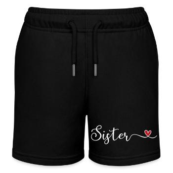 Schwester - Kinder Organic Joggingshorts Mini Bolter von Stanley/Stella - Schwarz - Vorne