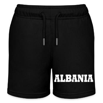 Albanien - Kinder Organic Joggingshorts Mini Bolter von Stanley/Stella - Schwarz - Vorne