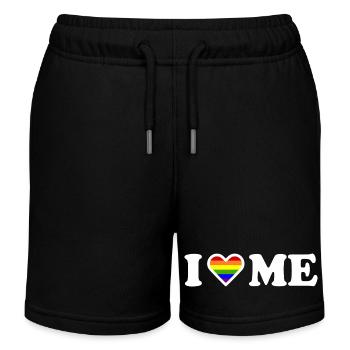 I love me - Kinder Organic Joggingshorts Mini Bolter von Stanley/Stella - Schwarz - Vorne