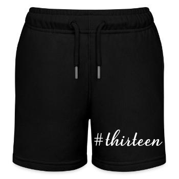 Hashtag Dreizehn Cool 13 Jahre alt 13. Geburtstag - Kinder Organic Joggingshorts Mini Bolter von Stanley/Stella - Schwarz - Vorne