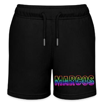Marcos RS Rainbow - Kids Organic Sweat Shorts by Stanley/Stella - black - Front