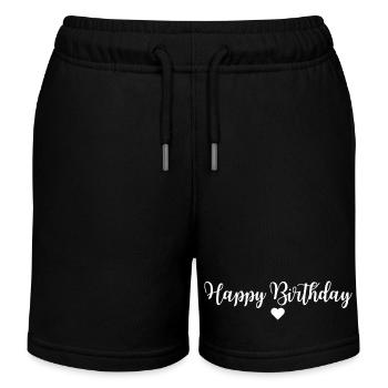 Joyeux anniversaire Salutation d’anniversaire Cadeau d’anniversaire - Short de jogging enfant bio Stanley/Stella - noir - Devant