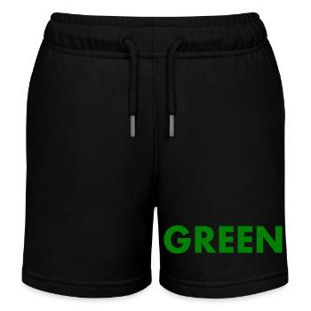 Green - Kinder Organic Joggingshorts Mini Bolter von Stanley/Stella - Schwarz - Vorne