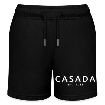 2022 Hochzeitstag verheiratete Frauen - Kinder Organic Joggingshorts Mini Bolter von Stanley/Stella - Schwarz - Vorne