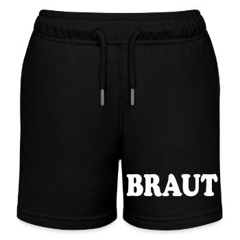 Braut - Kinder Organic Joggingshorts Mini Bolter von Stanley/Stella - Schwarz - Vorne