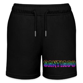 Santiago RS Arc-en-ciel - Short de jogging enfant bio Stanley/Stella - noir - Devant