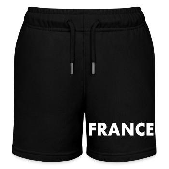 France - Kids Organic Sweat Shorts by Stanley/Stella - black - Front
