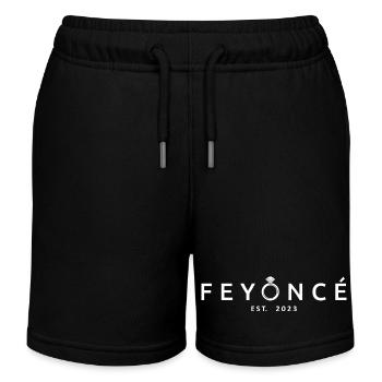 Feyoncé Est. 2023 - Braut zu werden - Verlobungsfeier - Kinder Organic Joggingshorts Mini Bolter von Stanley/Stella - Schwarz - Vorne