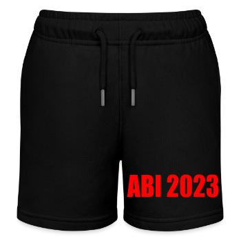 Abi 2023 - Kinder Organic Joggingshorts Mini Bolter von Stanley/Stella - Schwarz - Vorne