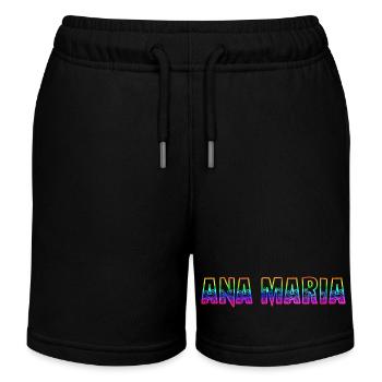 Ana Maria RS Arc-en-ciel - Short de jogging enfant bio Stanley/Stella - noir - Devant