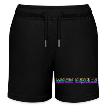 Maria Angeles RS Arc-en-ciel - Short de jogging enfant bio Stanley/Stella - noir - Devant