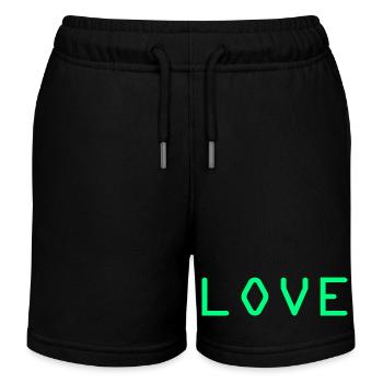 Love - Kinder Organic Joggingshorts Mini Bolter von Stanley/Stella - Schwarz - Vorne