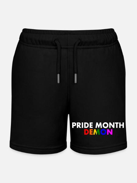 pride month demon - Kinder Organic Joggingshorts Mini Bolter von Stanley/Stella - Schwarz