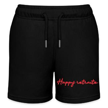 RETRAITE. RETRAITE. RETRAITEE. RETRAITE - Short de jogging enfant bio Stanley/Stella - noir - Devant