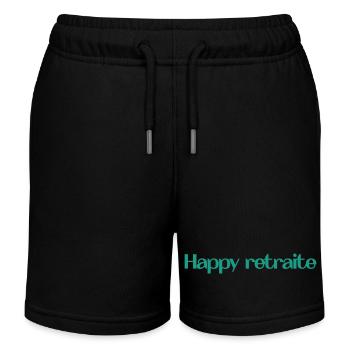 RETRAITE. RETRAITE. RETRAITEE. RETRAITE - Short de jogging enfant bio Stanley/Stella - noir - Devant