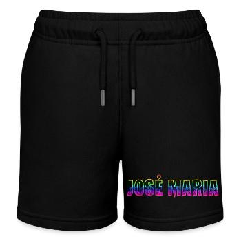 José Maria RS Arc-en-ciel - Short de jogging enfant bio Stanley/Stella - noir - Devant