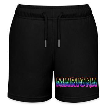 Mariona RS Rainbow - Kids Organic Sweat Shorts by Stanley/Stella - black - Front