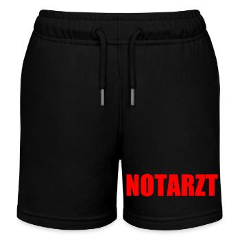 Notarzt - Kinder Organic Joggingshorts Mini Bolter von Stanley/Stella - Schwarz - Vorne