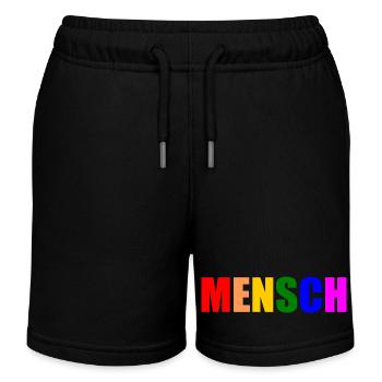 Mensch - Kinder Organic Joggingshorts Mini Bolter von Stanley/Stella - Schwarz - Vorne