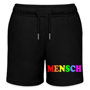 Mensch - Kinder Organic Joggingshorts Mini Bolter von Stanley/Stella - Schwarz - Vorne