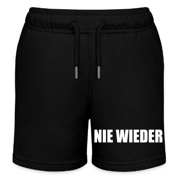 Nie wieder - Kinder Organic Joggingshorts Mini Bolter von Stanley/Stella - Schwarz - Vorne