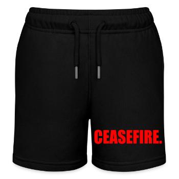 Ceasefire - Kinder Organic Joggingshorts Mini Bolter von Stanley/Stella - Schwarz - Vorne
