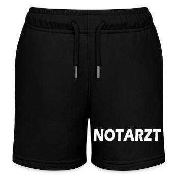 Notarzt - Kinder Organic Joggingshorts Mini Bolter von Stanley/Stella - Schwarz - Vorne