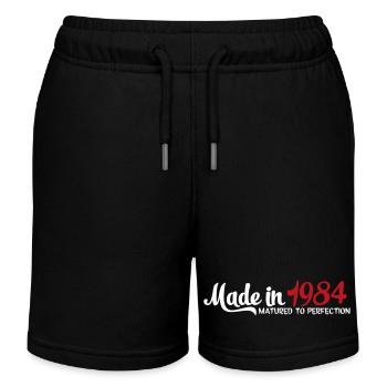 1984 - Kinder Organic Joggingshorts Mini Bolter von Stanley/Stella - Schwarz - Vorne