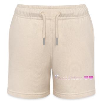 Besties - Friends - Kids Organic Sweat Shorts by Stanley/Stella - soft Ecru - Front