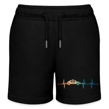 Taxi-Herzschlag - Kinder Organic Joggingshorts Mini Bolter von Stanley/Stella - Schwarz - Vorne