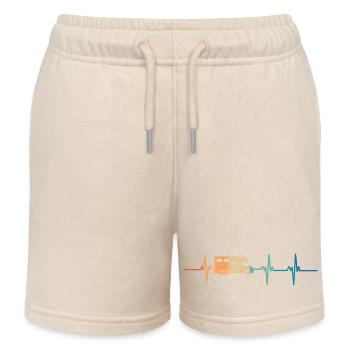 Herzschlag des Wohnmobils - Kinder Organic Joggingshorts Mini Bolter von Stanley/Stella - Natur - Vorne