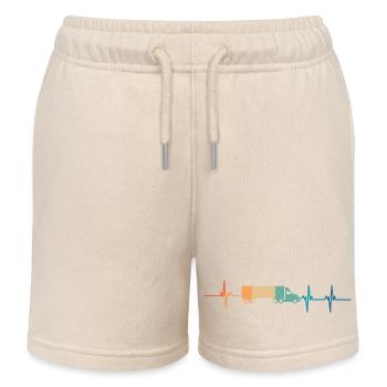Heartbeat Truck - Kinder Organic Joggingshorts Mini Bolter von Stanley/Stella - Natur - Vorne
