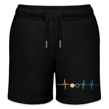 Battement de cœur opticien-idée cadeau ophtalmo - Short de jogging enfant bio Stanley/Stella - noir - Devant