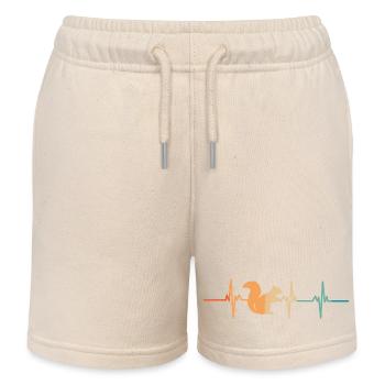 Herzschlag des Eichhörnchens - Kinder Organic Joggingshorts Mini Bolter von Stanley/Stella - Natur - Vorne