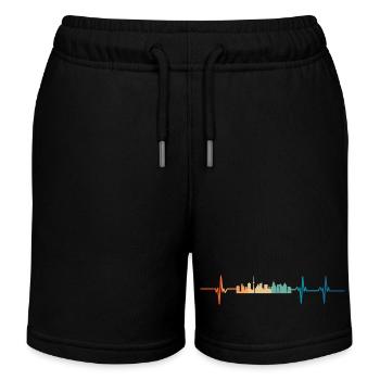 Battement de cœur Toronto - Short de jogging enfant bio Stanley/Stella - noir - Devant