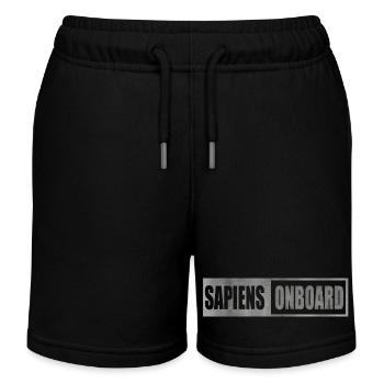 Sapiens Buchstaben Metall - Kinder Organic Joggingshorts Mini Bolter von Stanley/Stella - Schwarz - Vorne