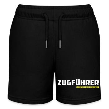 Zugführer Freiwillige Feuerwehr - Kinder Organic Joggingshorts Mini Bolter von Stanley/Stella - Schwarz - Vorne